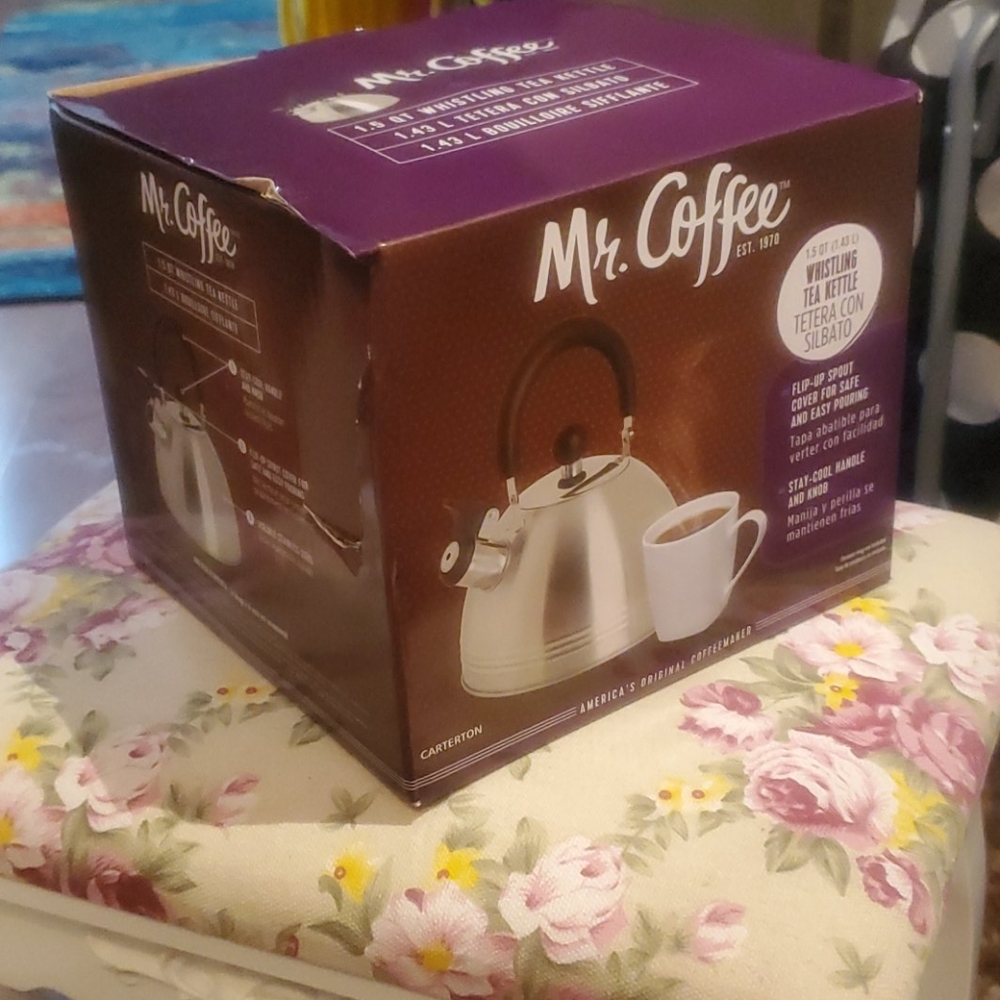 Brand new opened tea kettle.